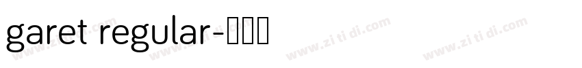 garet regular字体转换